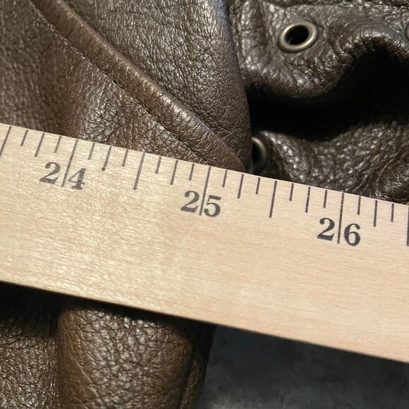 Pearl Harbor Leather A2 Bomber Jacket Large Touchstone Pictures Vintage Y2K - Picture 15 of 16